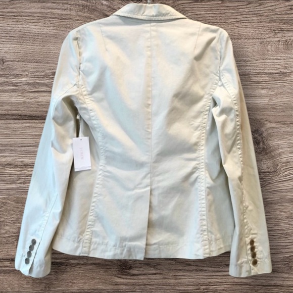J.Crew Classic Twill Chino Blazer • Size 2 • Light Khaki Neutral - Picture 4 of 6